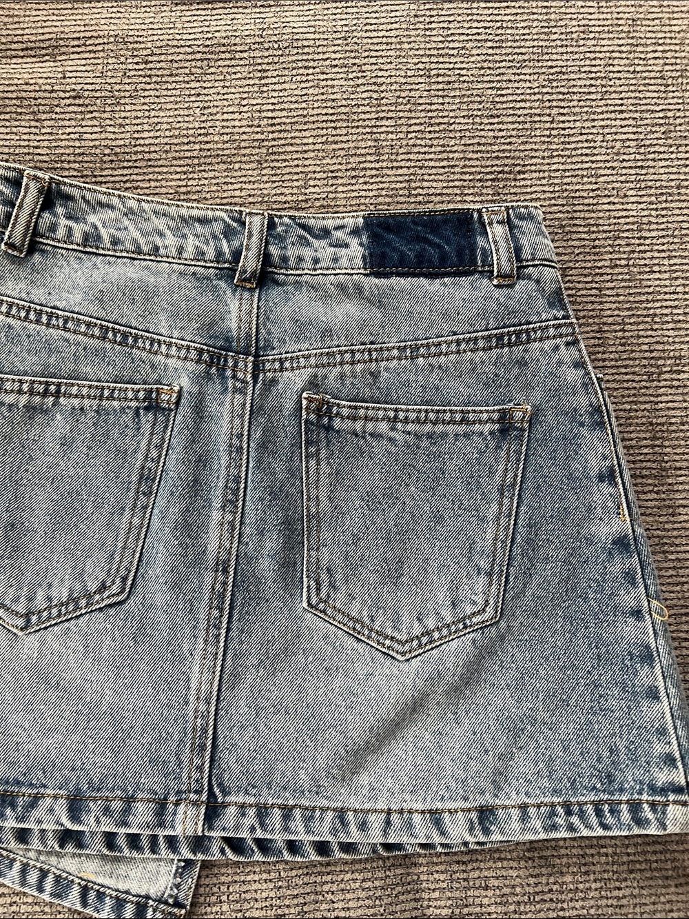 Forever 21 Light Blue Denim A-Line Mini Skirt - Picture 4 of 7